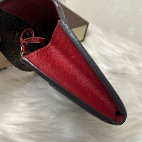 💯Authentic LOUIS VUITTON Monogram Emilie Wallet Red🍀 - Picture 12 of 15